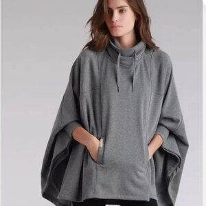 UGG Gray Cozy Knit Poncho Sweater
